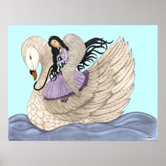 Sweet Dreams (The Angel & The Swan) (Full Colour) Poster