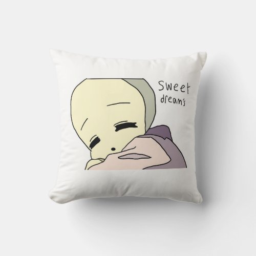 sweet dreams throw pillow
