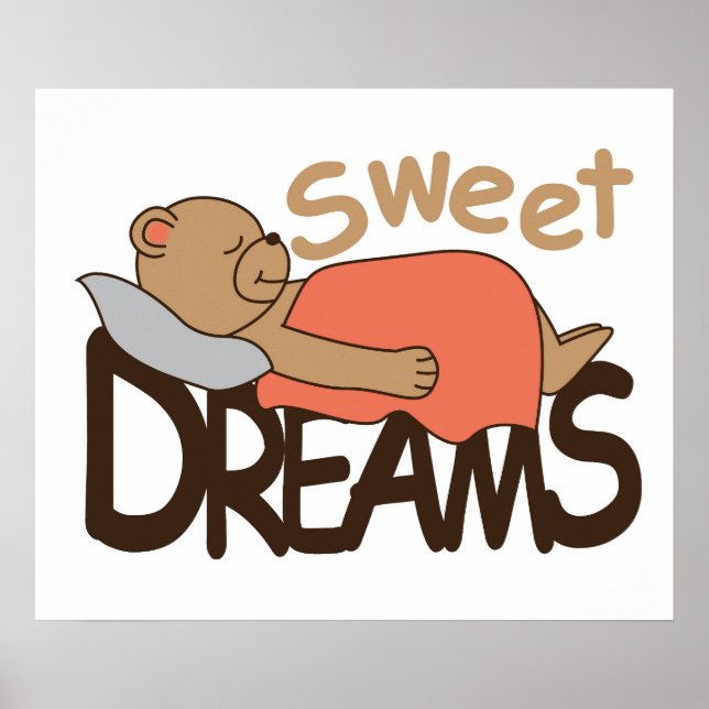 Sweet dreams wish design poster (Front)
