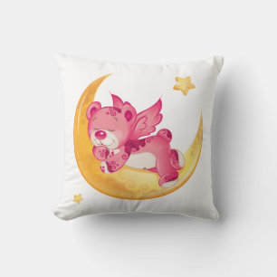 Sweet dreams with a Teddy bear Throw Pillow