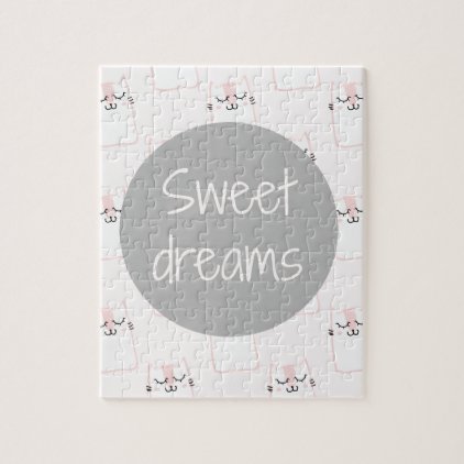 Sweet Dreams With Cats Jigsaw Puzzle