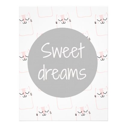 Sweet Dreams With Cats Letterhead