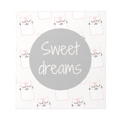 Sweet Dreams With Cats Notepad