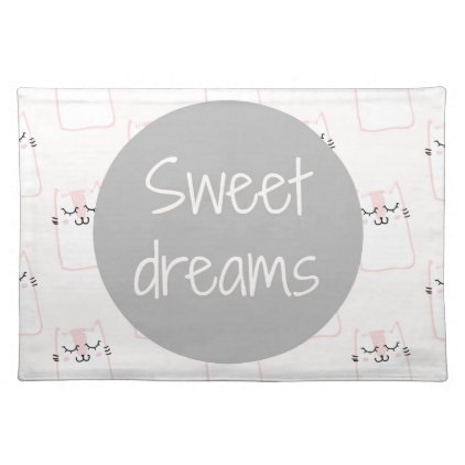 Sweet Dreams With Cats Placemat