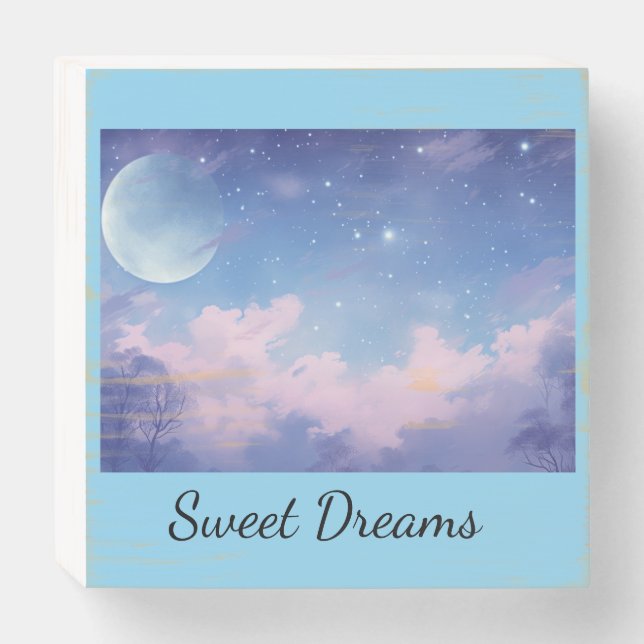 Sweet Dreams Wooden Box Sign (Front Horizontal)