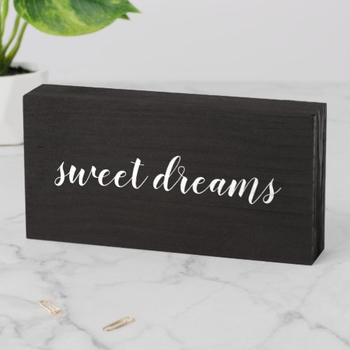 sweet dreams wooden box sign