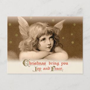 Sweet dreamy child angel CC0782 Christmas Holiday Postcard