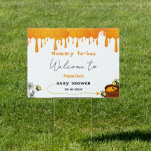 Sweet Dripping Honeycomb Mommy-to-bee Directional