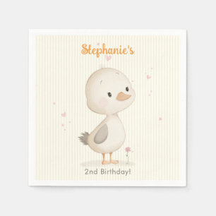 Sweet Duckling Birthday Napkins