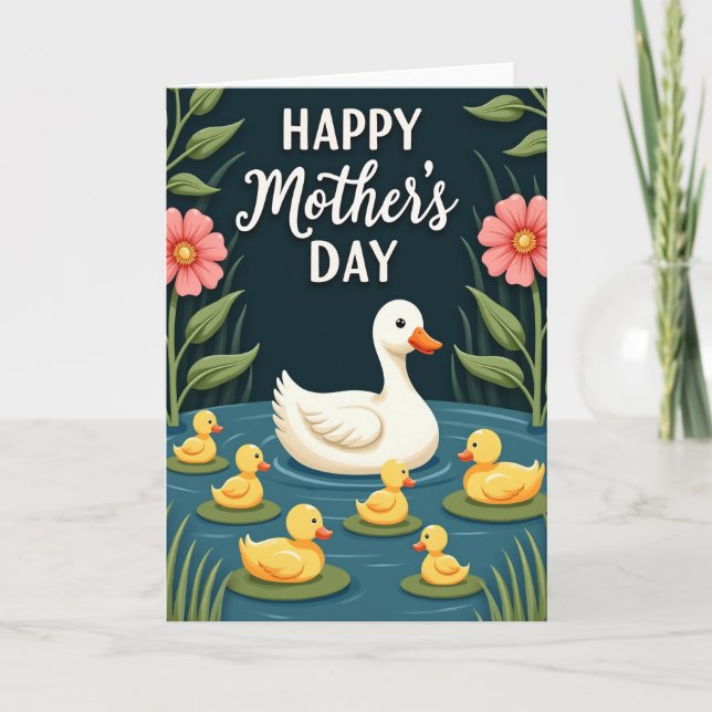 Sweet Duckling Mothers Day Card (Front)