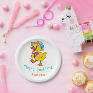 Sweet Duckling Paper Plates