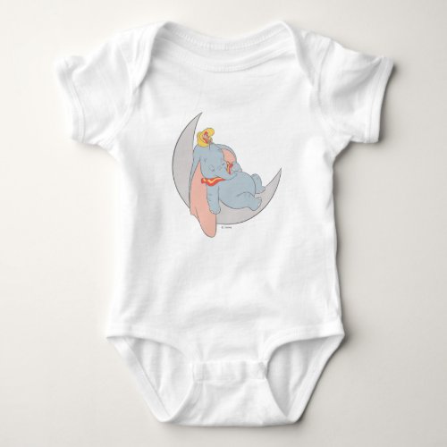 Sweet Dumbo and Timothy Sleeping Baby Bodysuit