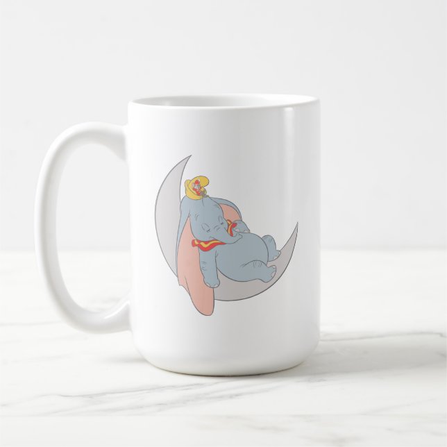 Sweet Dumbo and Timothy Sleeping Coffee Mug (Left)