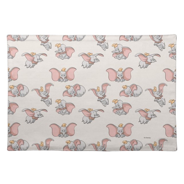 Sweet Dumbo Pattern Cloth Placemat (Front)