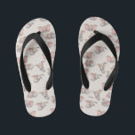 Sweet Dumbo Pattern Kid's Flip Flops<br><div class="desc">This sweet pattern feature's Walt Disney's favorite elephant, Dumbo.</div>