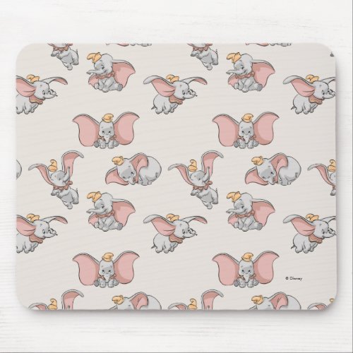 Sweet Dumbo Pattern Mouse Pad