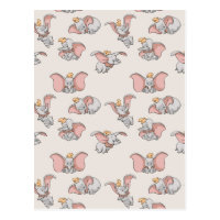 Sweet Dumbo Pattern Postcard