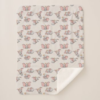 Sweet Dumbo Pattern Sherpa Blanket by dumbo at Zazzle