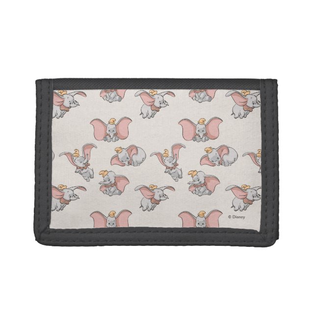 Sweet Dumbo Pattern Tri-fold Wallet (Front)