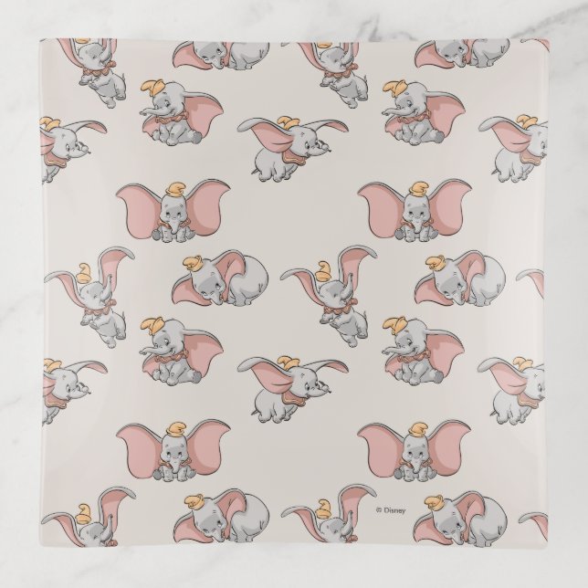 Sweet Dumbo Pattern Trinket Tray (Front)