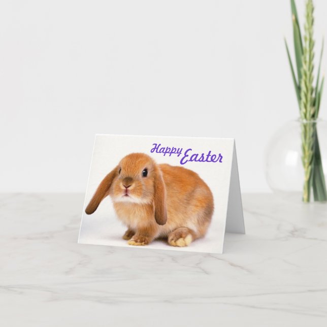 Sweet Easter Card with Bunny (Front)