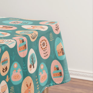 Sweet Easter Eggs Tablecloth