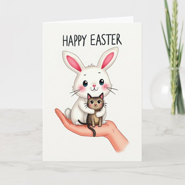 Sweet Easter Friends Greeting Card (Front)