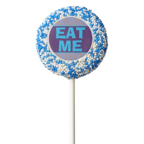 Sweet Eat Me Blue Orange Purple Circle Yummy Choco Chocolate Covered Oreo Pop