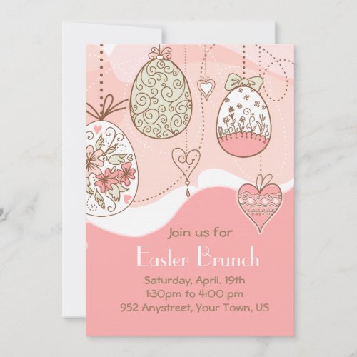 Sweet Elegance Easter Custom Invite