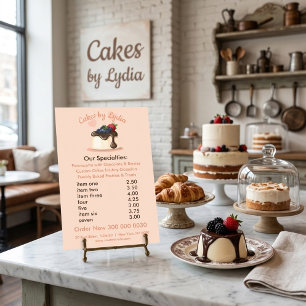 Sweet & Elegant Custom Dessert Menu Flyer