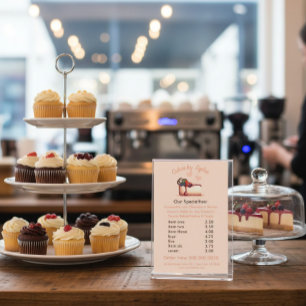 Sweet & Elegant Custom Dessert Menu Flyer