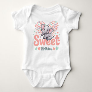 Sweet Elephant Baby Bodysuit