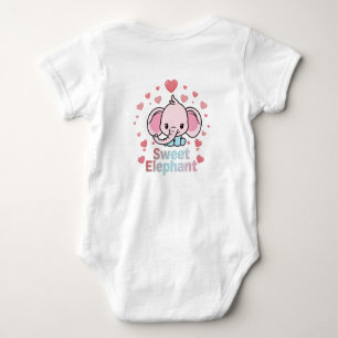 Sweet Elephant Baby Bodysuit