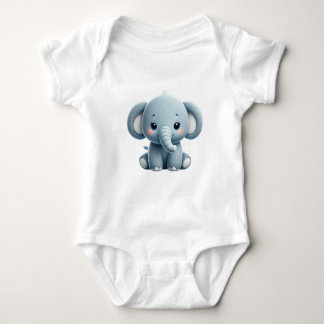 Sweet Elephant Baby Bodysuit