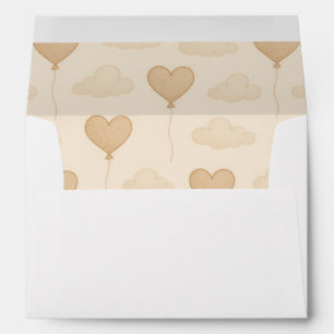 Sweet Elephant Baby Shower Invitation Envelope