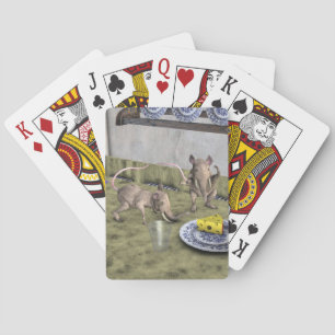 Sweet Elephant Mice Poker Cards