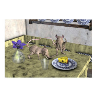 Sweet Elephant Mice Poster