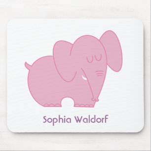 Sweet Elephant (Pink) Mouse Pad