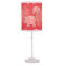 sweet elephant table lamp, nursery decor, coral