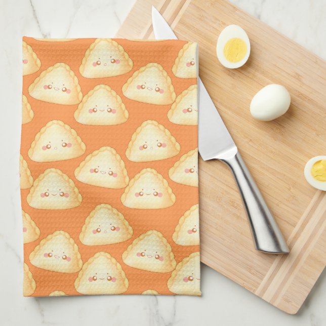 Sweet Empanadas De Leche Kitchen Towel (Quarter Fold)