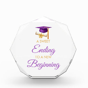 Sweet Ending To a New Beginning at Graduation Acrylic Award