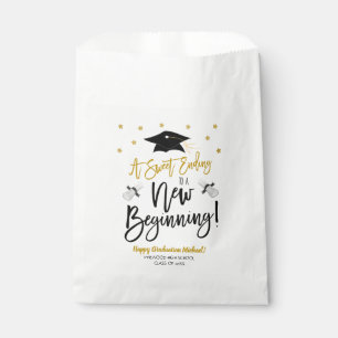 Sweet Ending To a New Beginning Candy Treat Favor  Bag