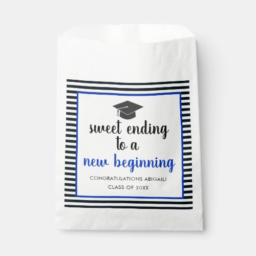 Sweet Ending to a New Beginning Graduation Favor B Favor Bag