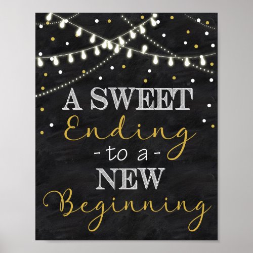 Sweet Ending To a New Beginning Poster