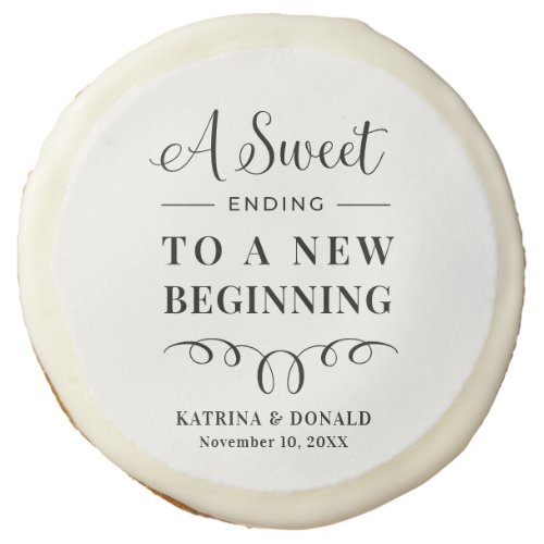 Sweet Ending  Wedding Sugar Cookie