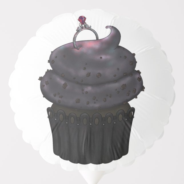 Sweet Engagement Cupcake Balloon (Front)