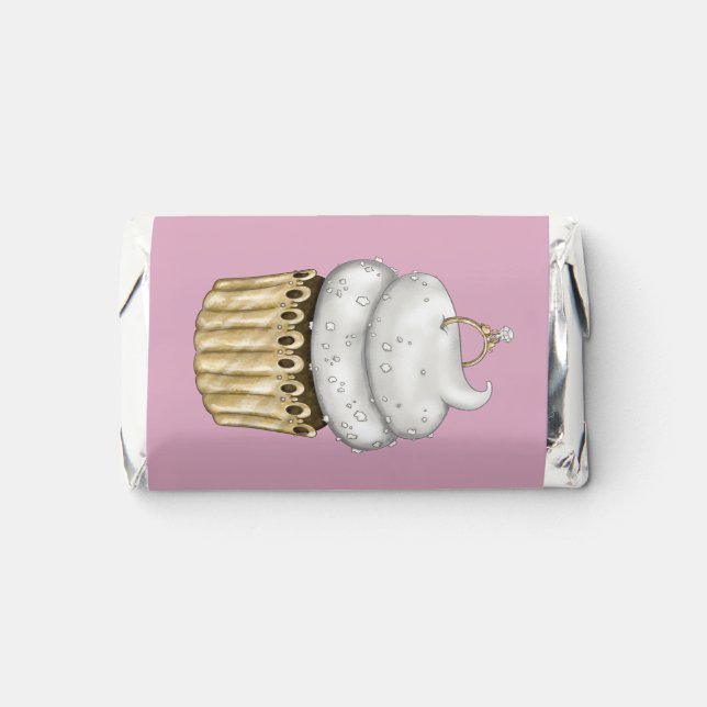 Sweet Engagement Cupcake Hershey's Miniatures (Front)