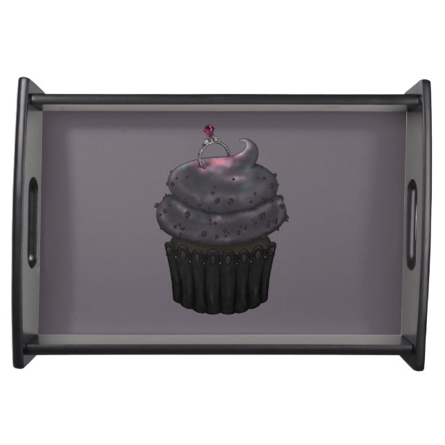 Sweet Engagement Cupcake Serving Tray (Front)
