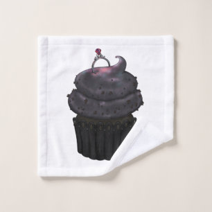 Sweet Engagement Cupcake Wash Cloth