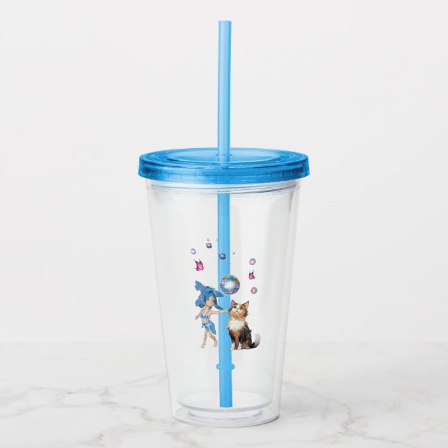 Sweet fairy acrylic tumbler (Front)